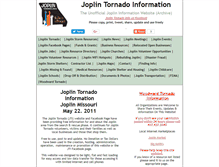 Tablet Screenshot of joplintornado.info